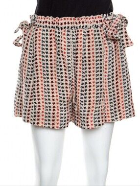 Isabel Marant Cream Shorts with Red & Navy Star Print